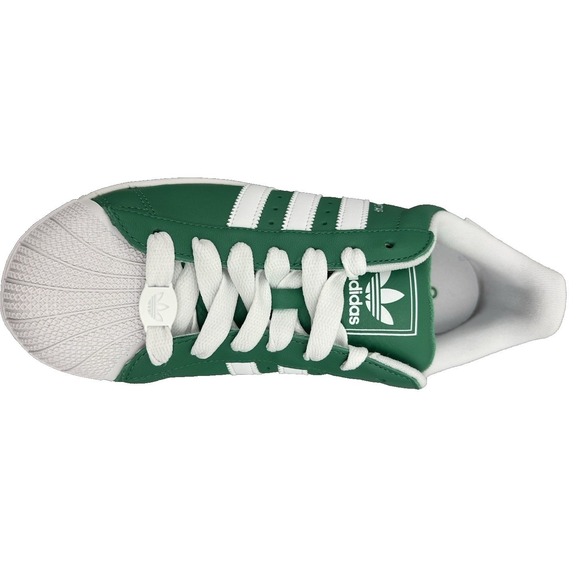 adidas Unisex\'s Superstar II JI3076 Semi Court Green Cloud White Core Black SZ 9 main image 9